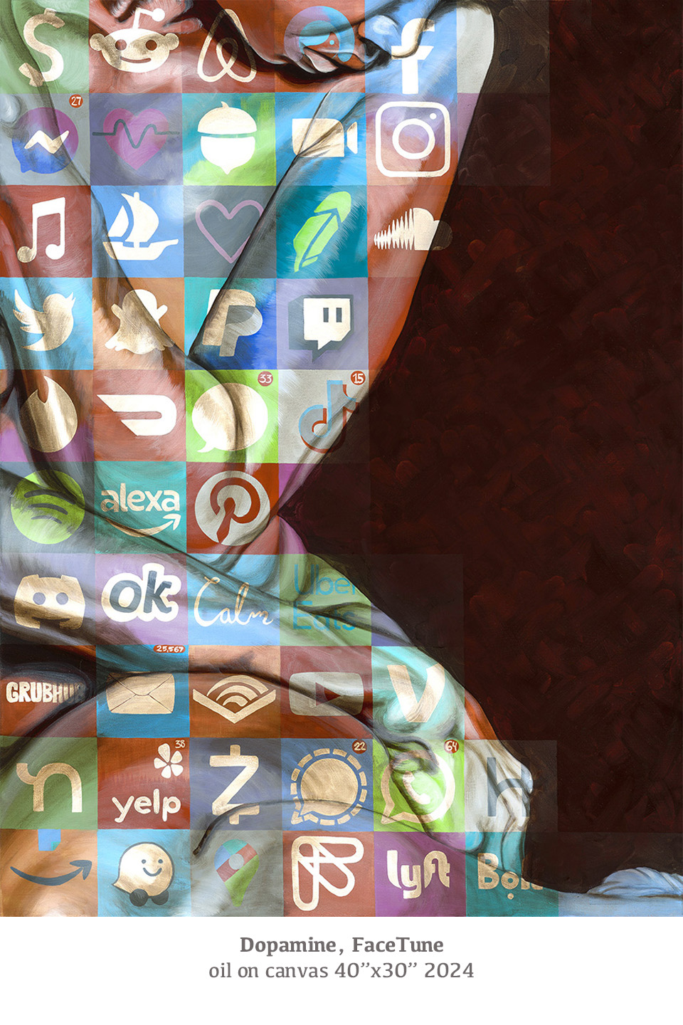 Dopamine, FaceTune 40x30 2024