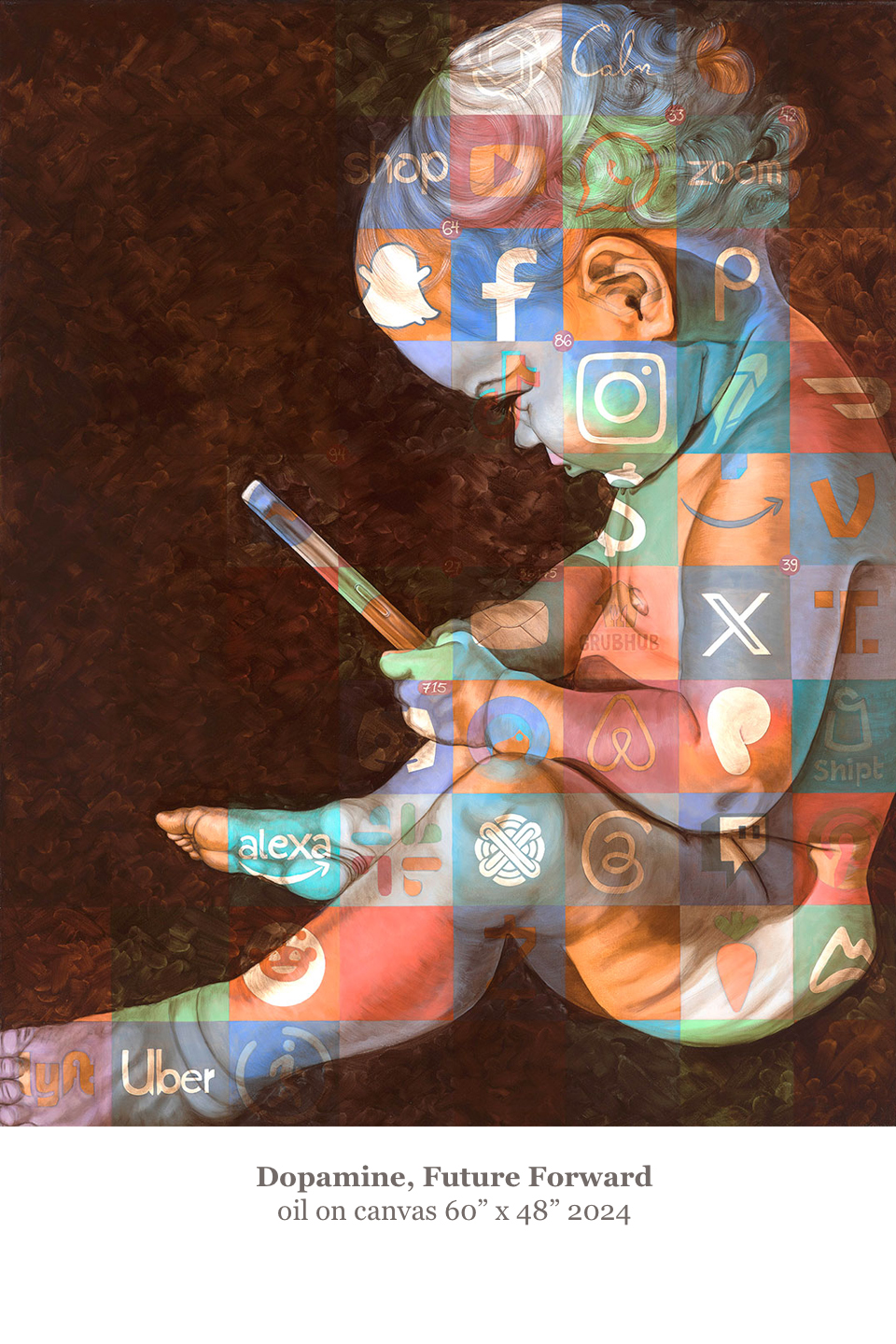 Dopamine, Future Forward 60x48 2024